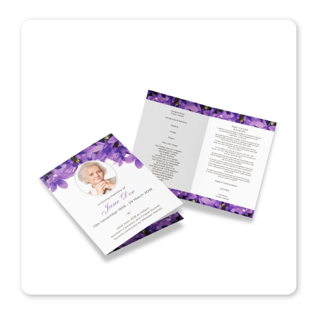 Order of Service Booklets